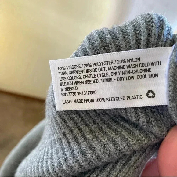 A New Day Target Sleeveless Sweater Vest Gray Knit Turtleneck Ribbed: Size Small - Picture 6 of 8